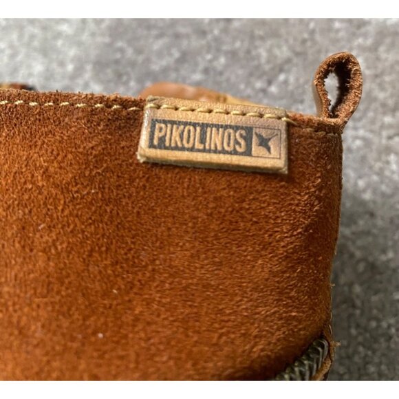 Pikolinos Rotterdam Leather Ankle Boots Heels Side Zipper Closure Brown Size 39 - Picture 11 of 12